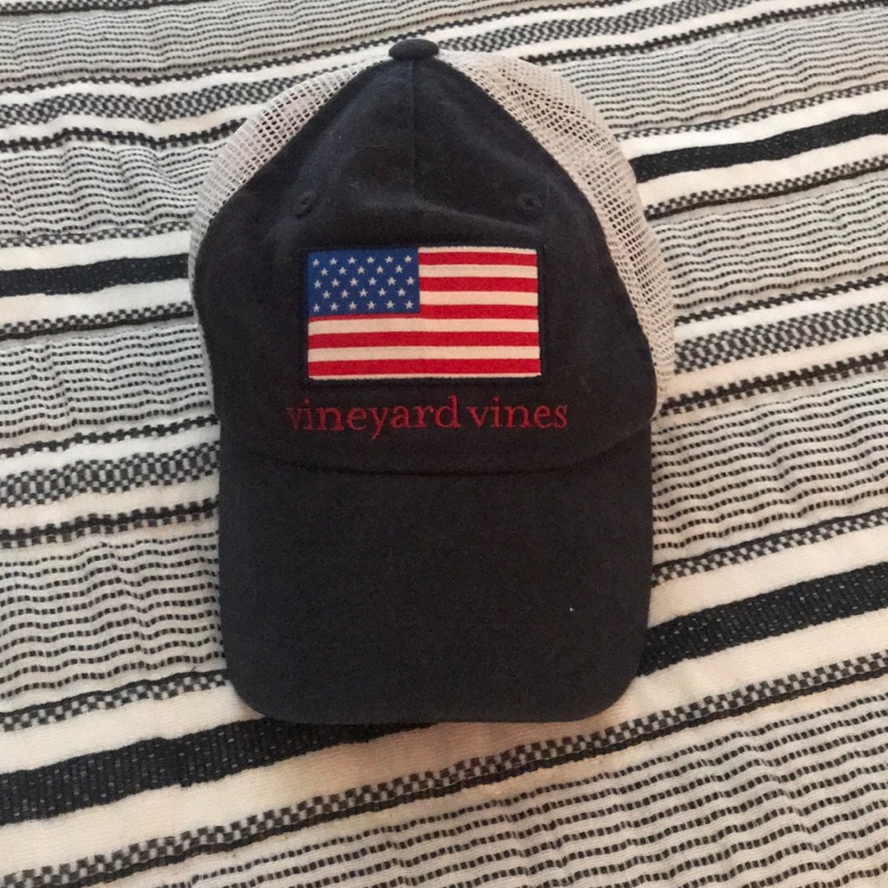American Flag Vineyard Vines Trucker Hat